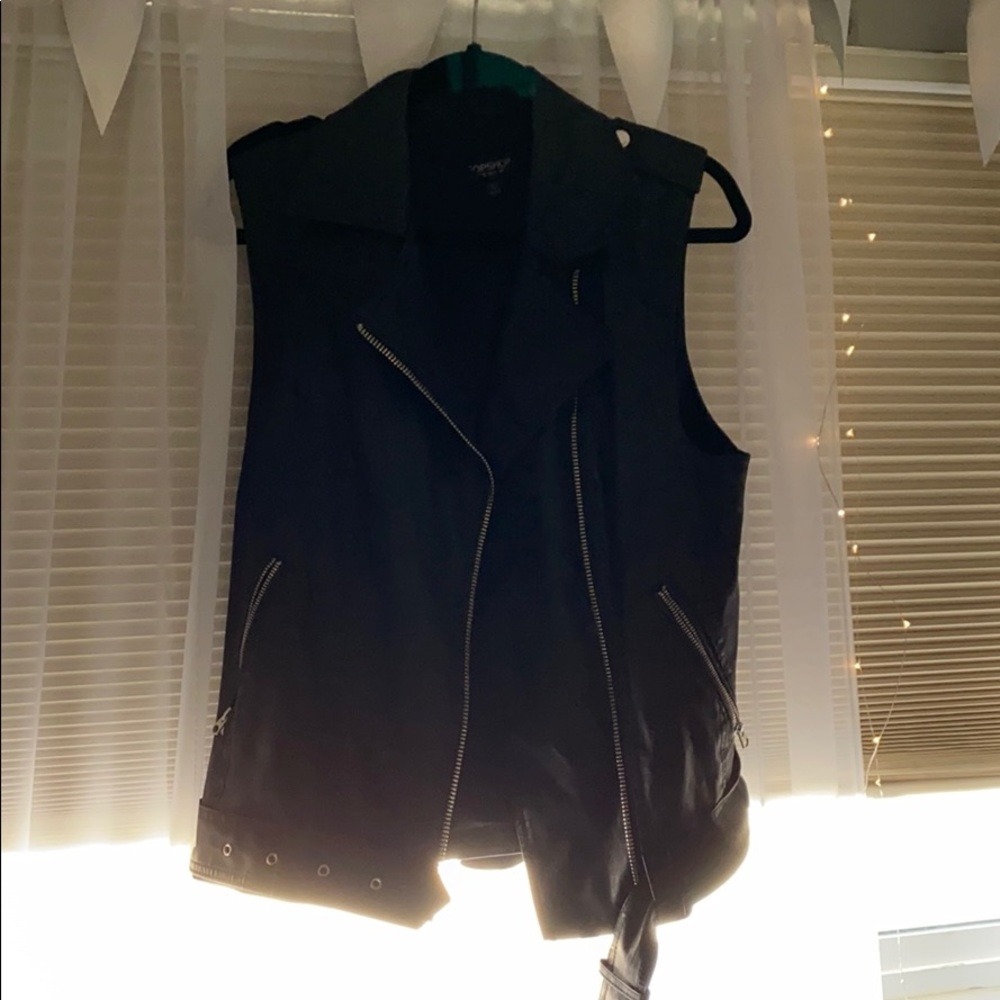 Leather vest